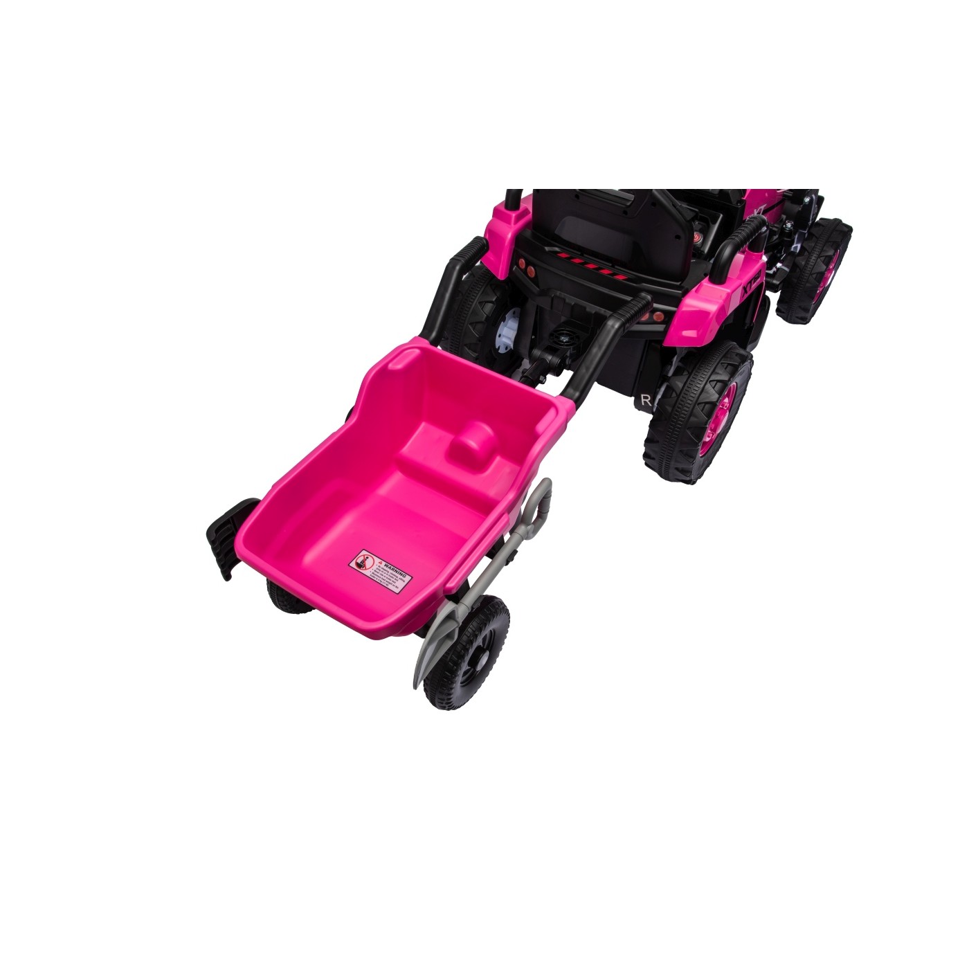Traktor XT60 s přívěsem růžový