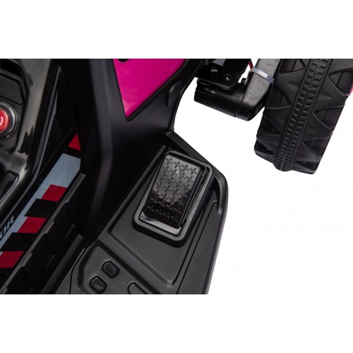 Traktor XT60 s přívěsem růžový