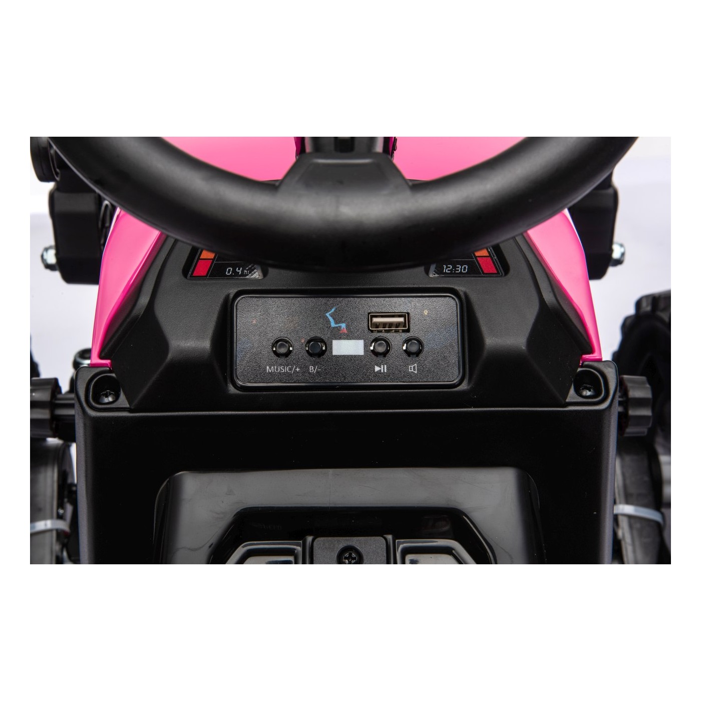 Traktor XT60 s přívěsem růžový