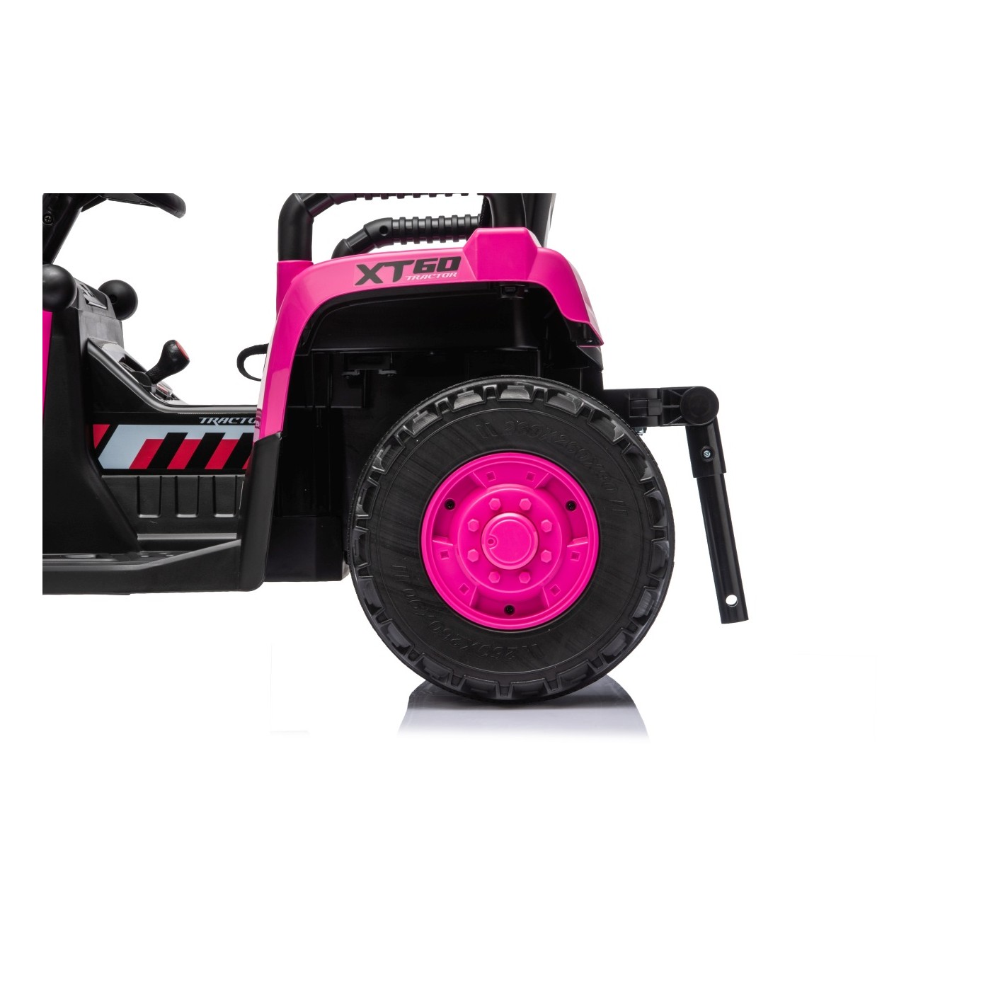 Traktor XT60 s přívěsem růžový