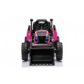 Traktor XT60 s přívěsem růžový