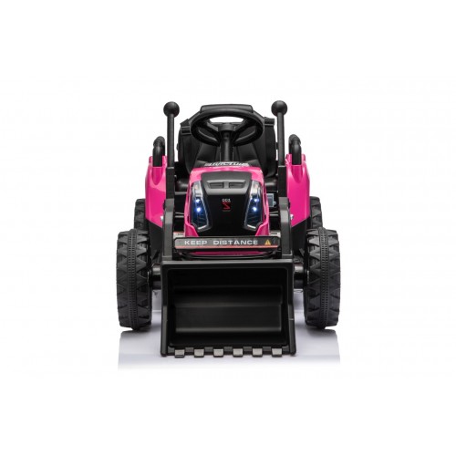 Traktor XT60 s přívěsem růžový