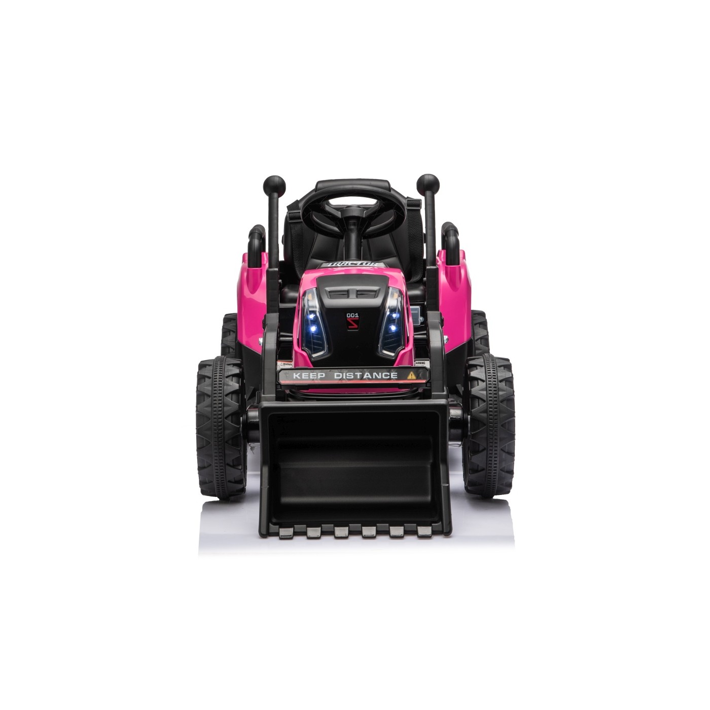 Traktor XT60 s přívěsem růžový