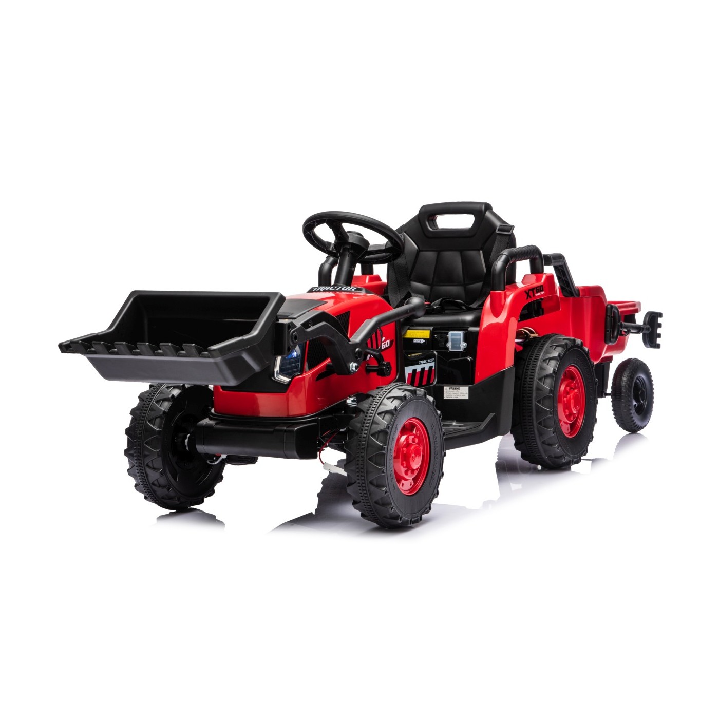 Traktor XT60 s přívěsem Červený