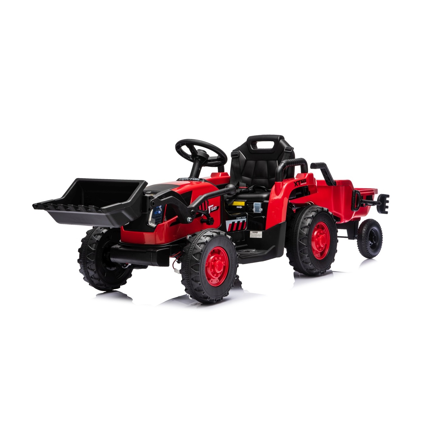 Traktor XT60 s přívěsem Červený