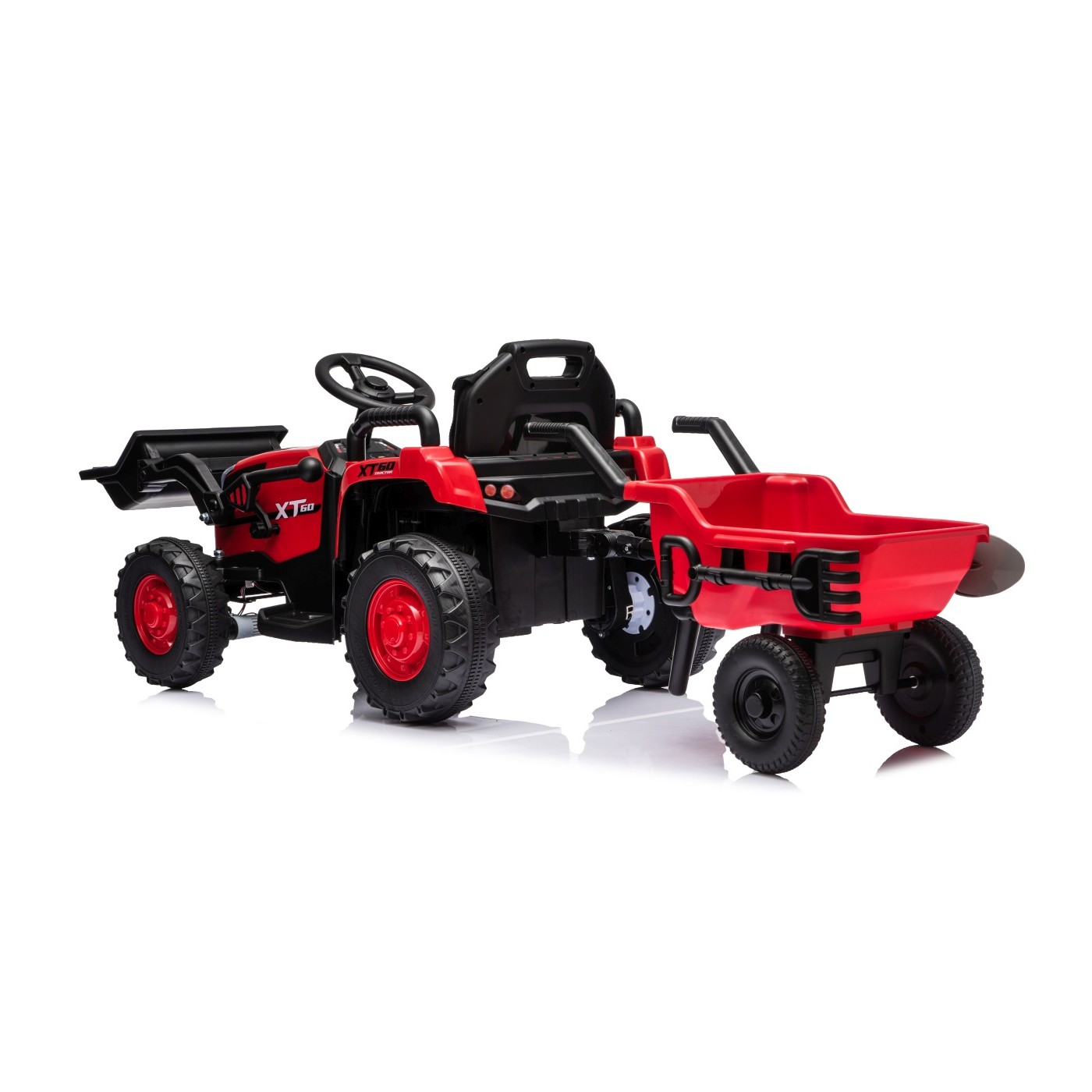 Traktor XT60 s přívěsem Červený