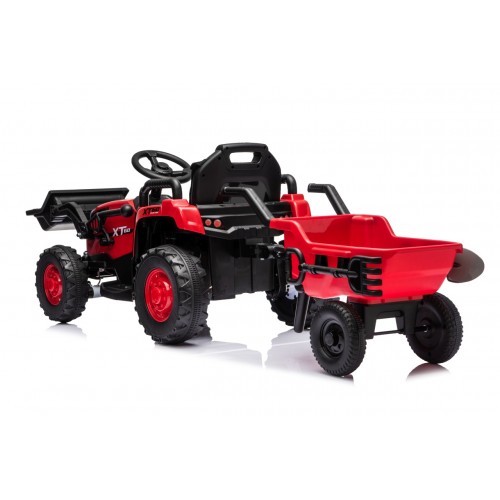 Traktor XT60 s přívěsem Červený