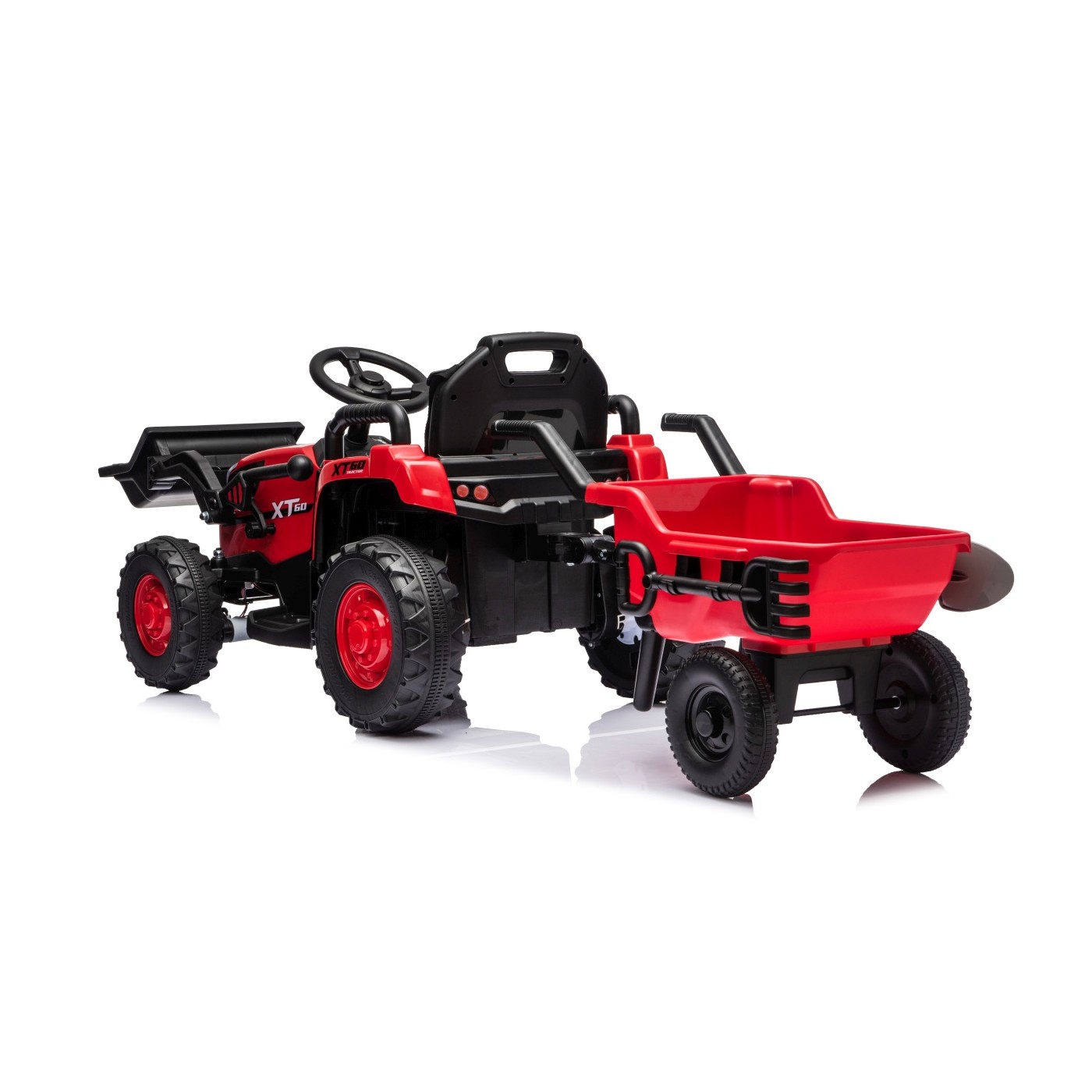Traktor XT60 s přívěsem Červený