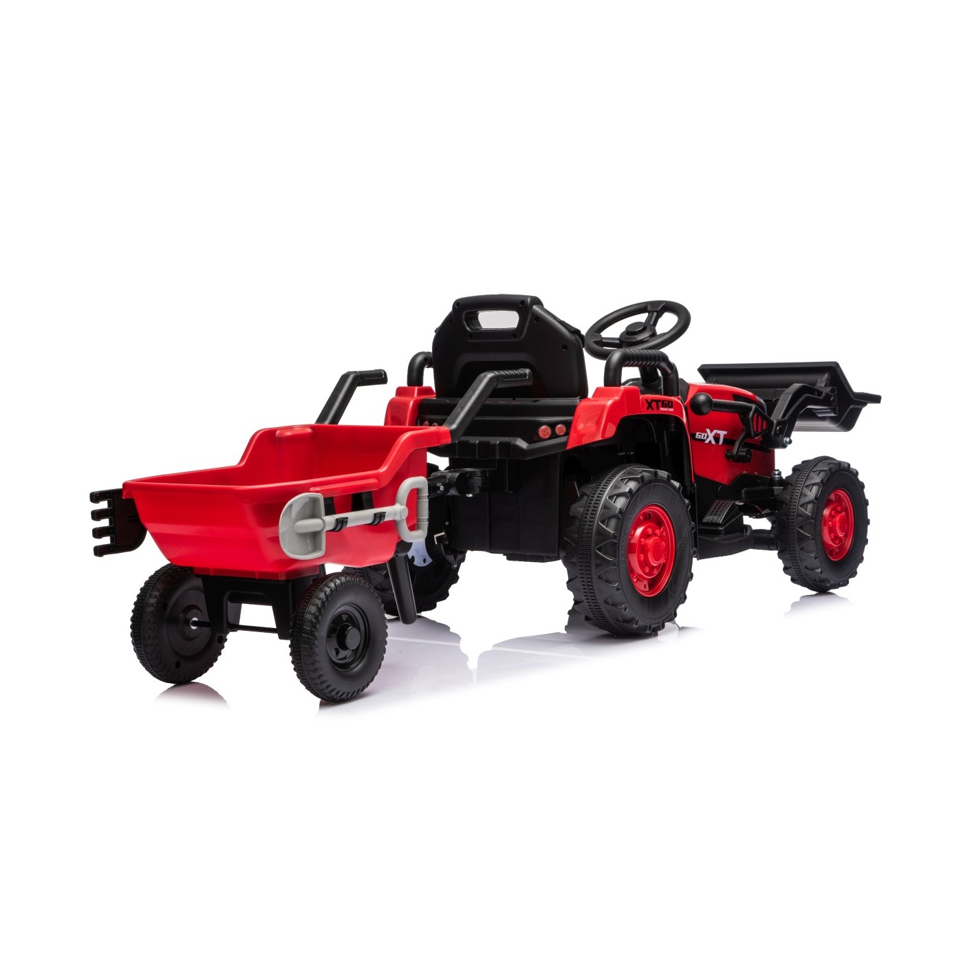 Traktor XT60 s přívěsem Červený
