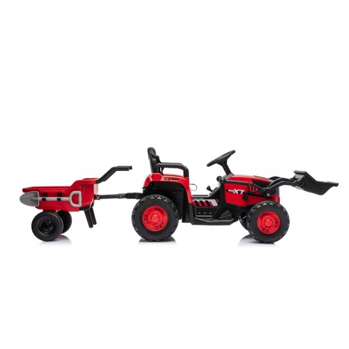 Traktor XT60 s přívěsem Červený
