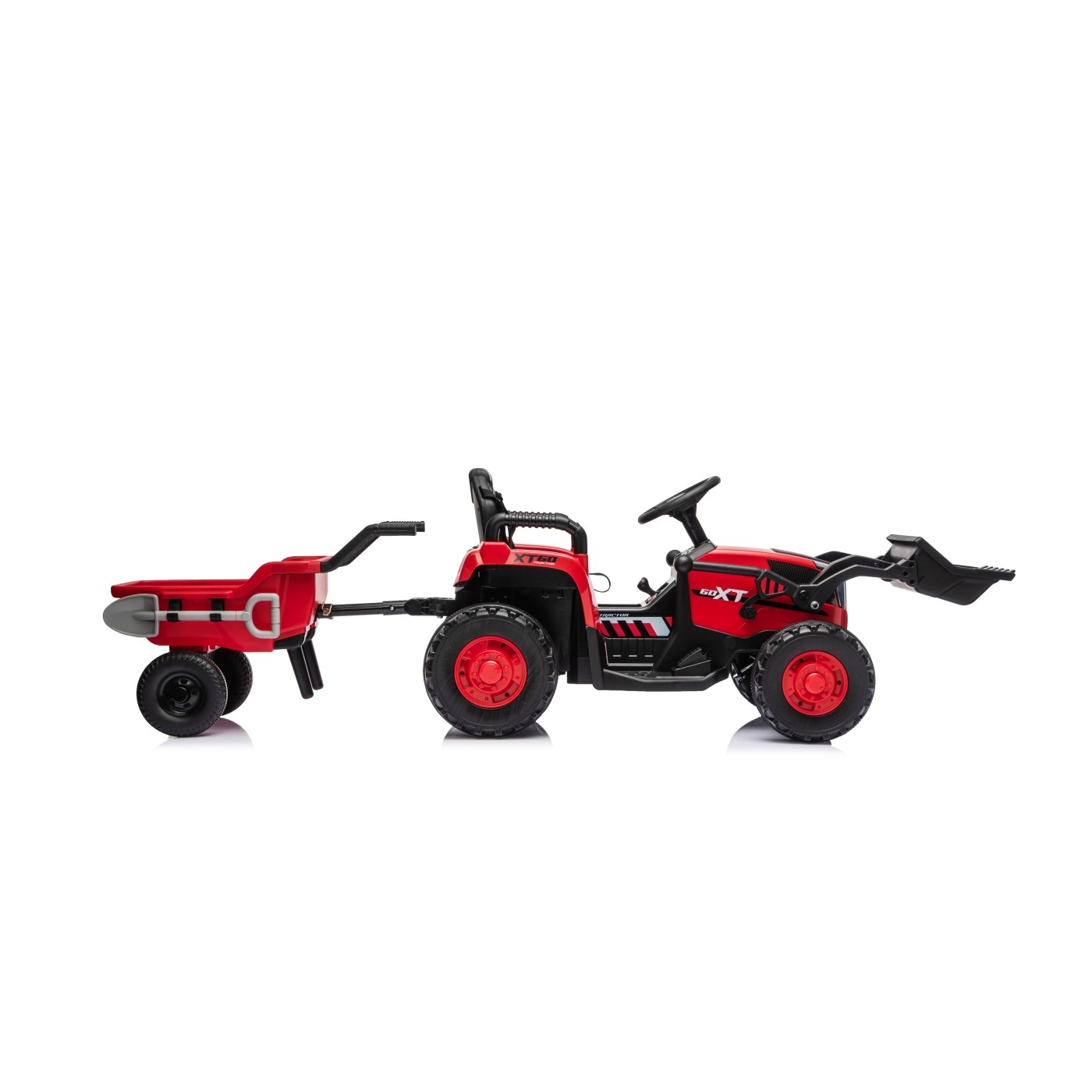 Traktor XT60 s přívěsem Červený