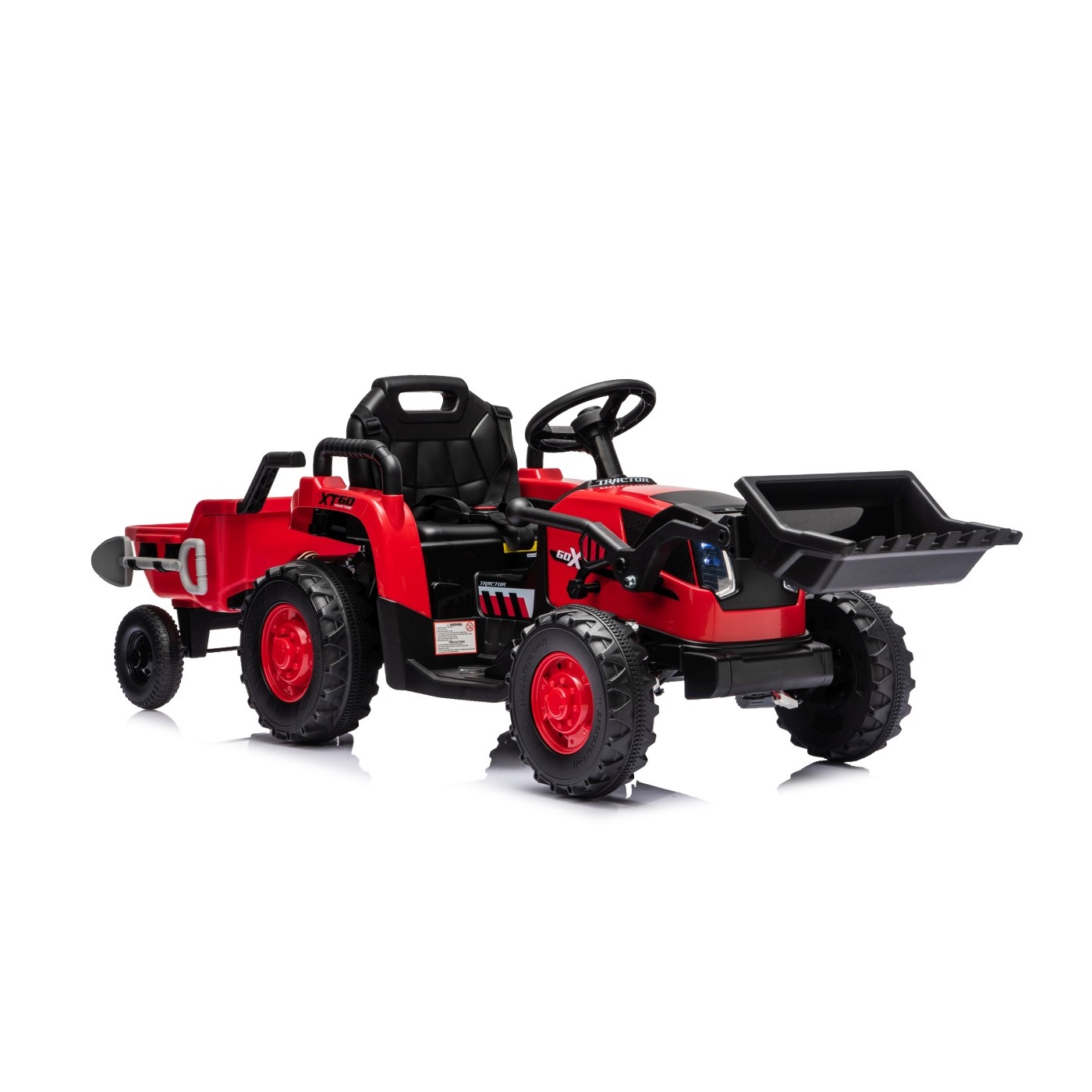 Traktor XT60 s přívěsem Červený