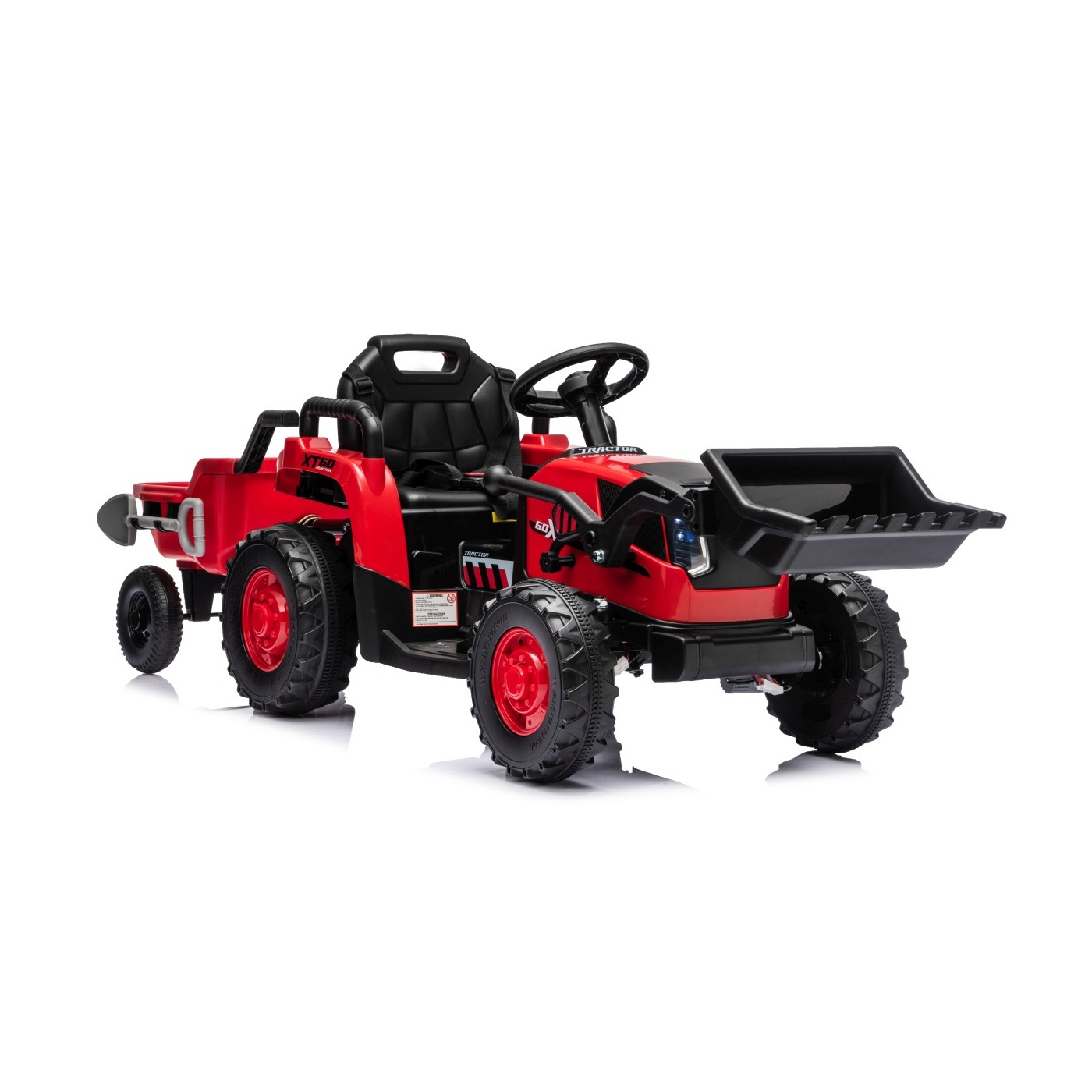 Traktor XT60 s přívěsem Červený