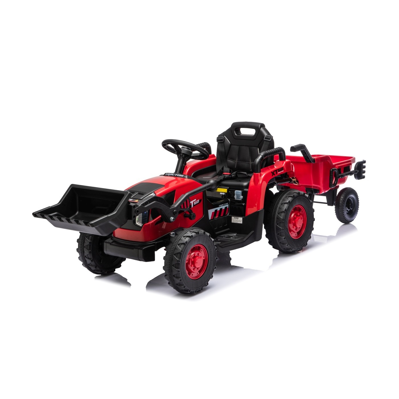 Traktor XT60 s přívěsem Červený