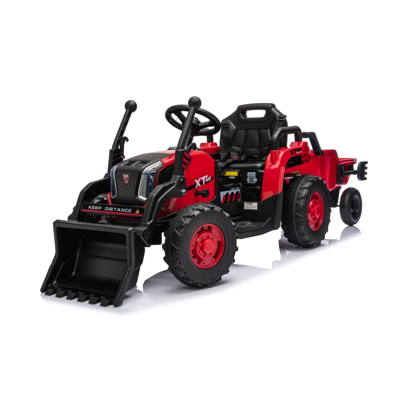 Traktor XT60 s přívěsem Červený