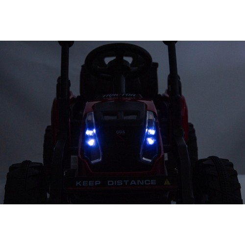 Traktor XT60 s přívěsem Červený