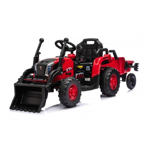 Traktor XT60 s přívěsem Červený