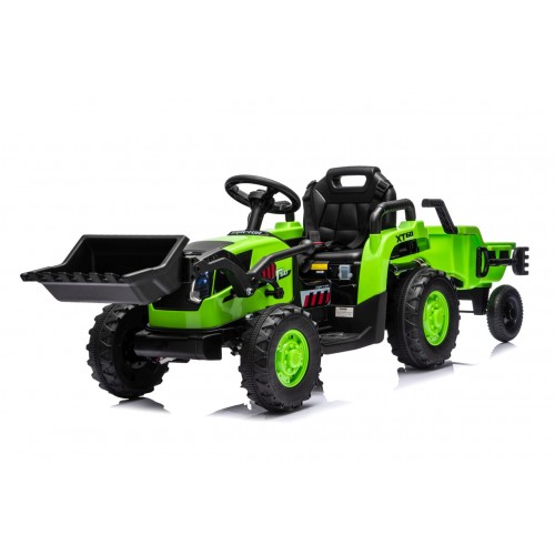 Traktor XT60 s přívěsem Zelený