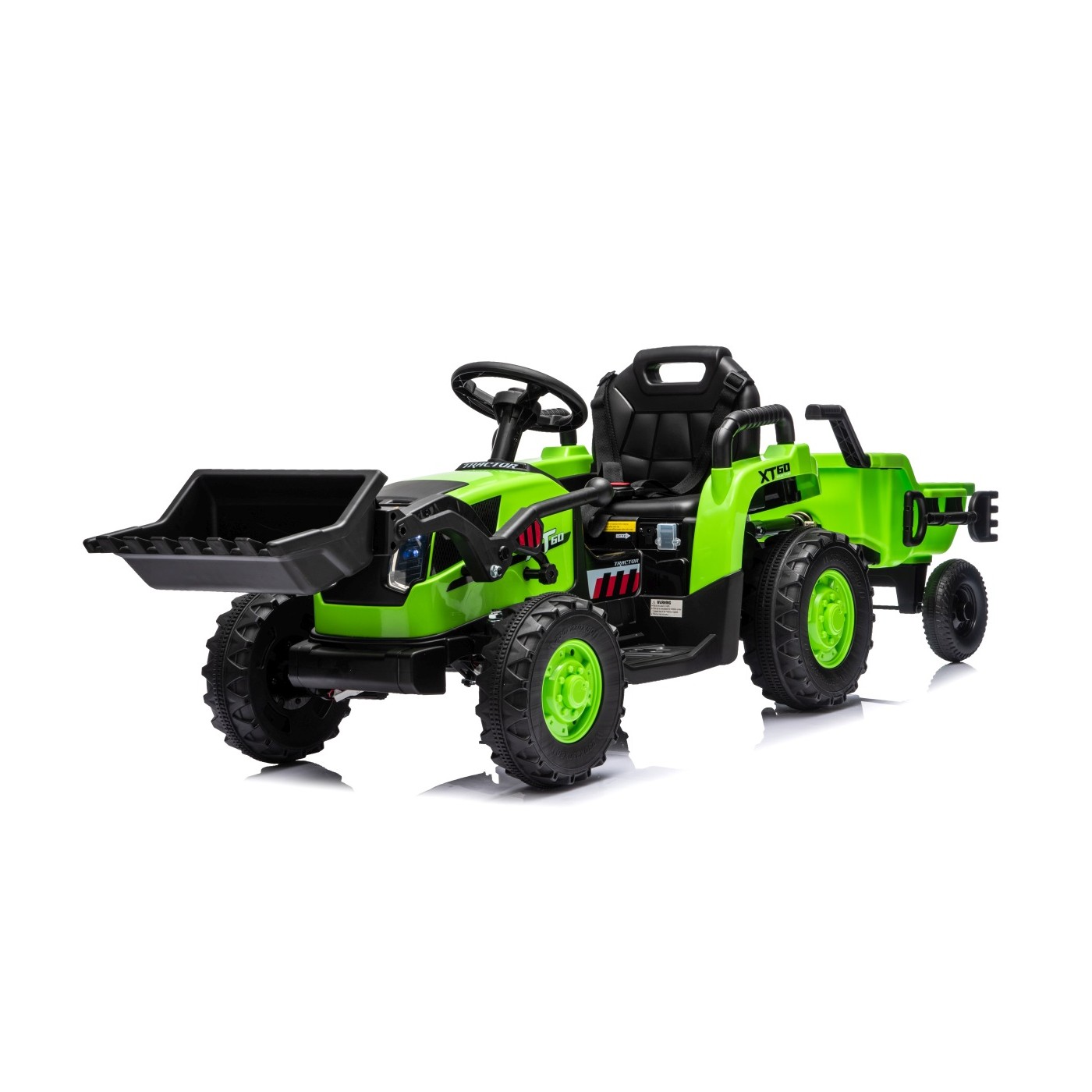 Traktor XT60 s přívěsem Zelený
