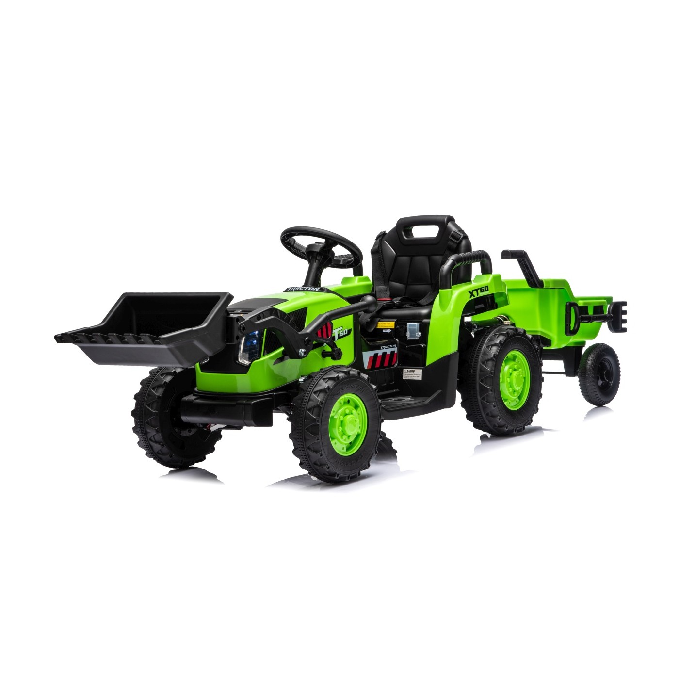 Traktor XT60 s přívěsem Zelený