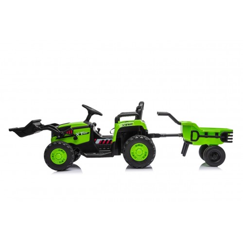 Traktor XT60 s přívěsem Zelený
