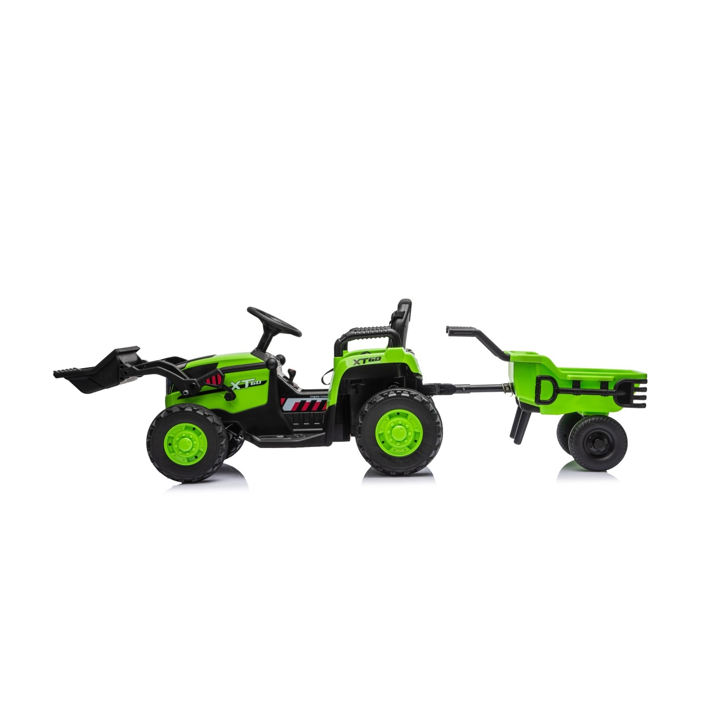 Traktor XT60 s přívěsem Zelený