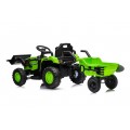 Traktor XT60 s přívěsem Zelený
