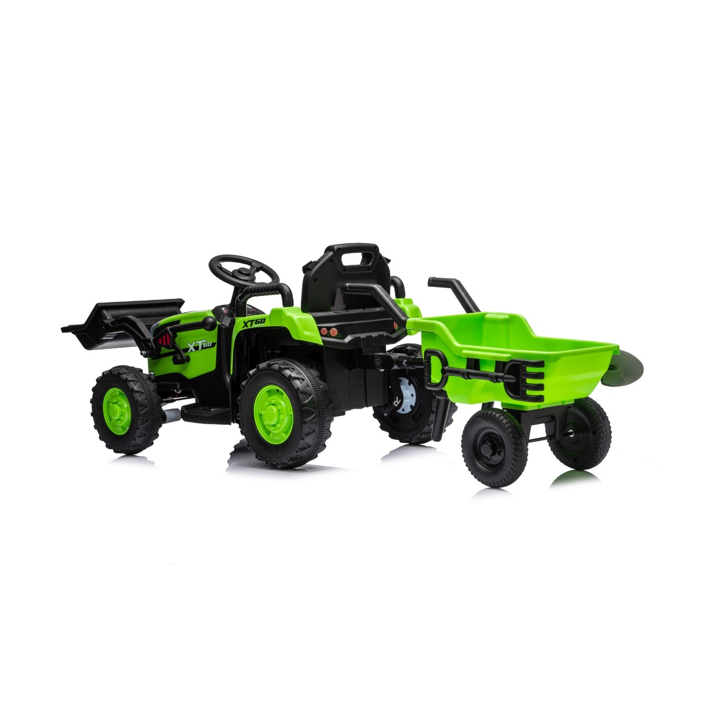 Traktor XT60 s přívěsem Zelený