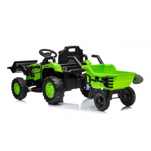 Traktor XT60 s přívěsem Zelený