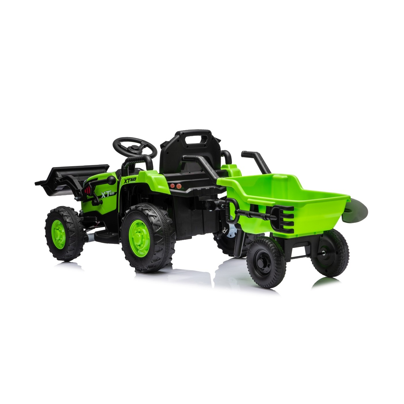 Traktor XT60 s přívěsem Zelený