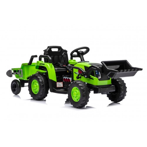 Traktor XT60 s přívěsem Zelený