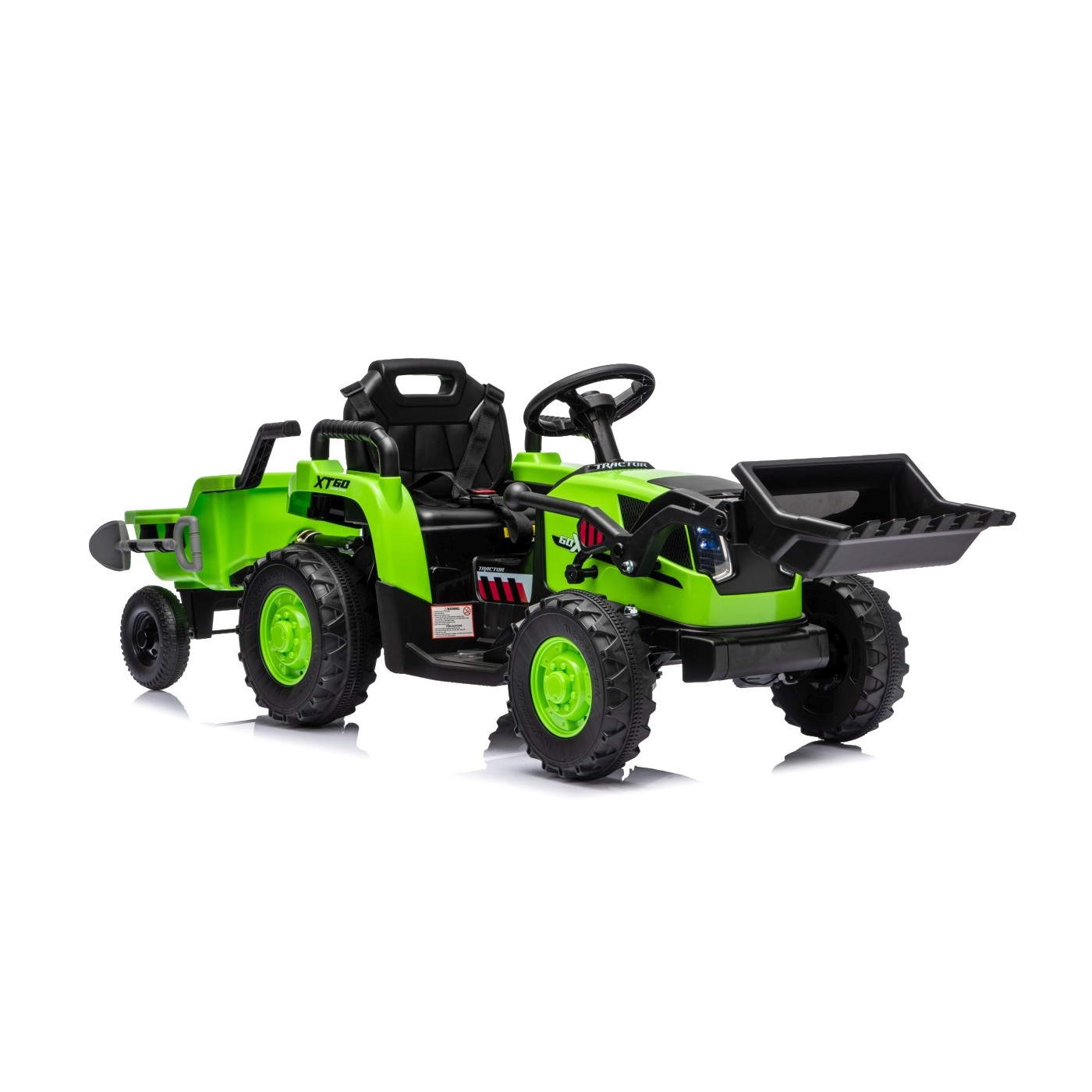 Traktor XT60 s přívěsem Zelený