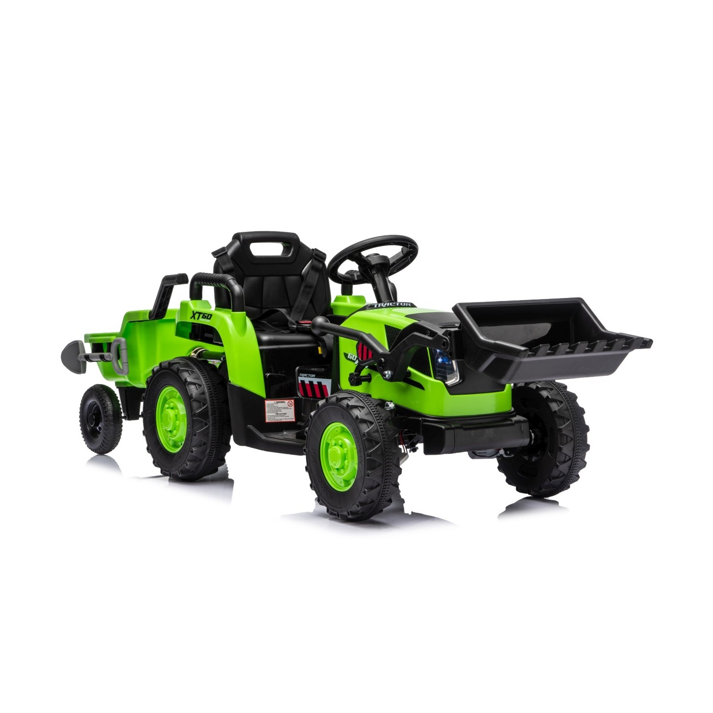 Traktor XT60 s přívěsem Zelený