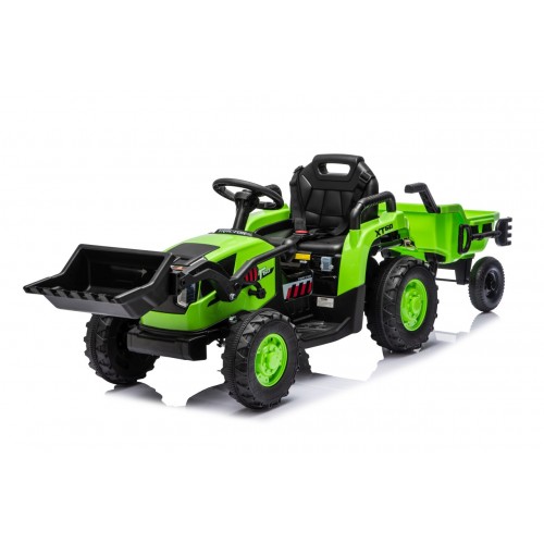 Traktor XT60 s přívěsem Zelený