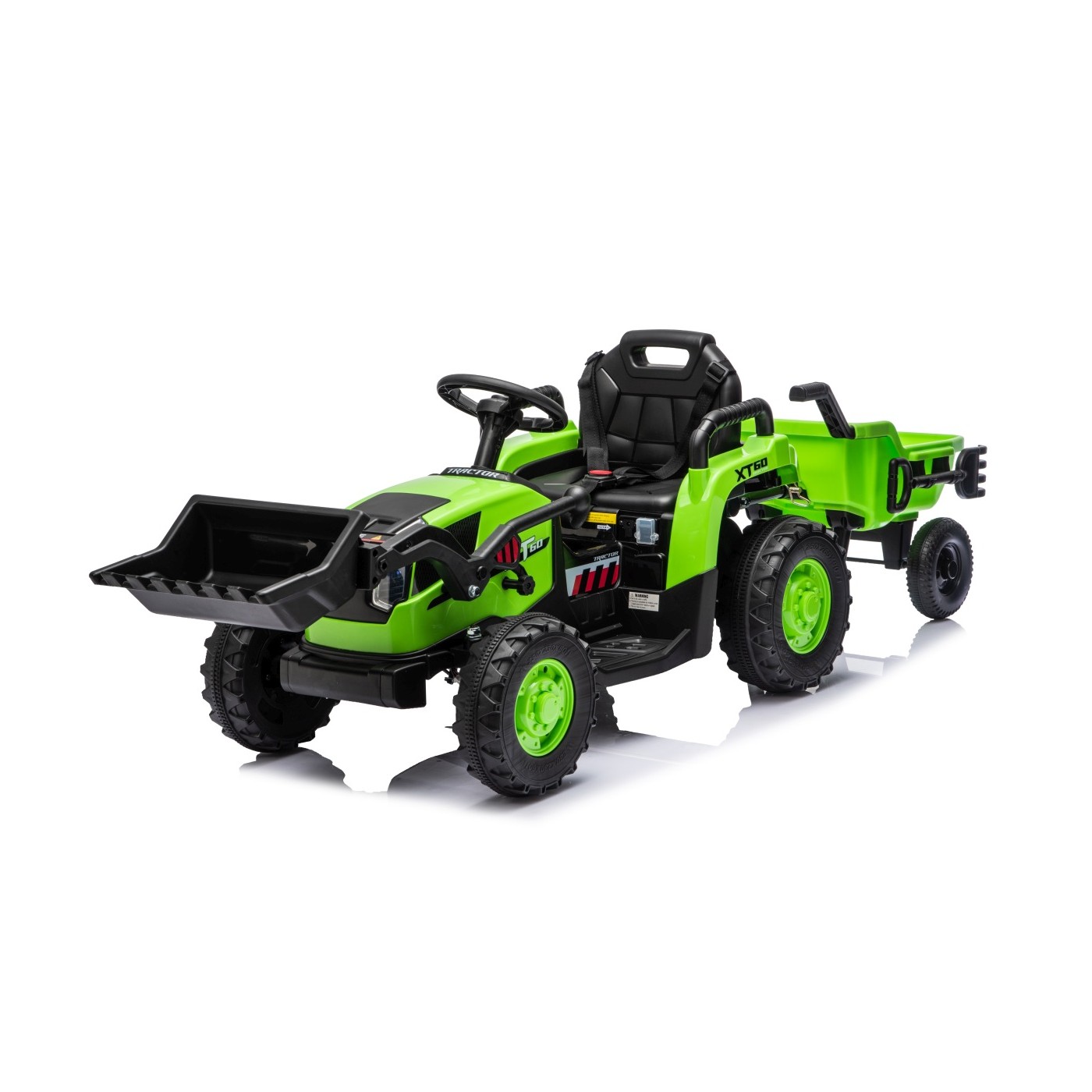 Traktor XT60 s přívěsem Zelený