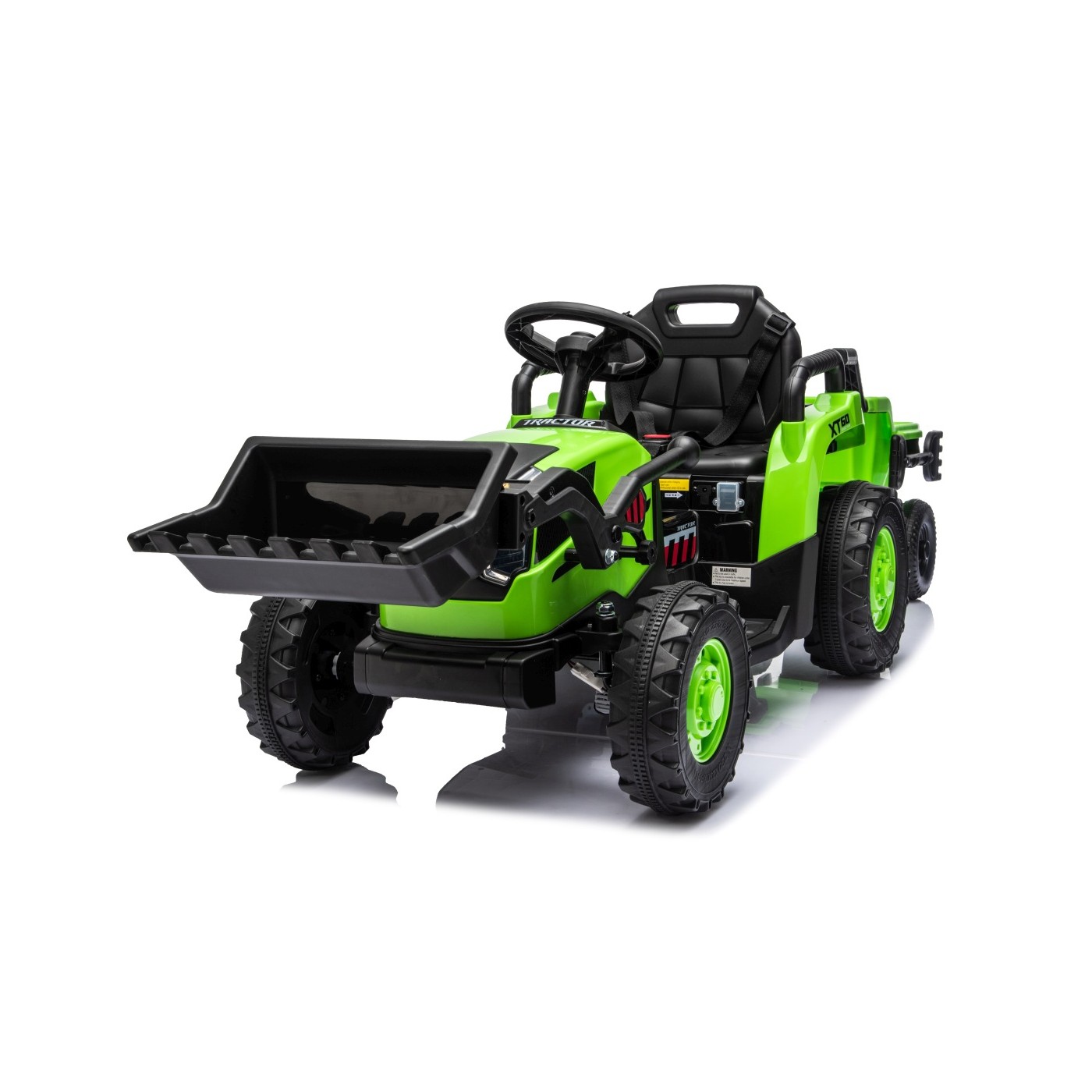 Traktor XT60 s přívěsem Zelený