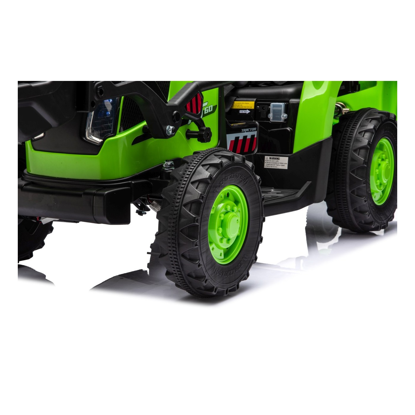 Traktor XT60 s přívěsem Zelený