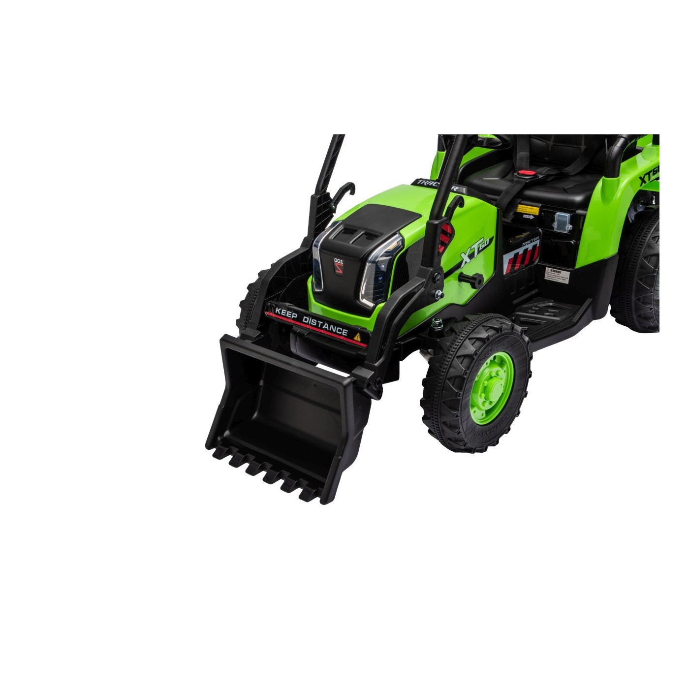 Traktor XT60 s přívěsem Zelený