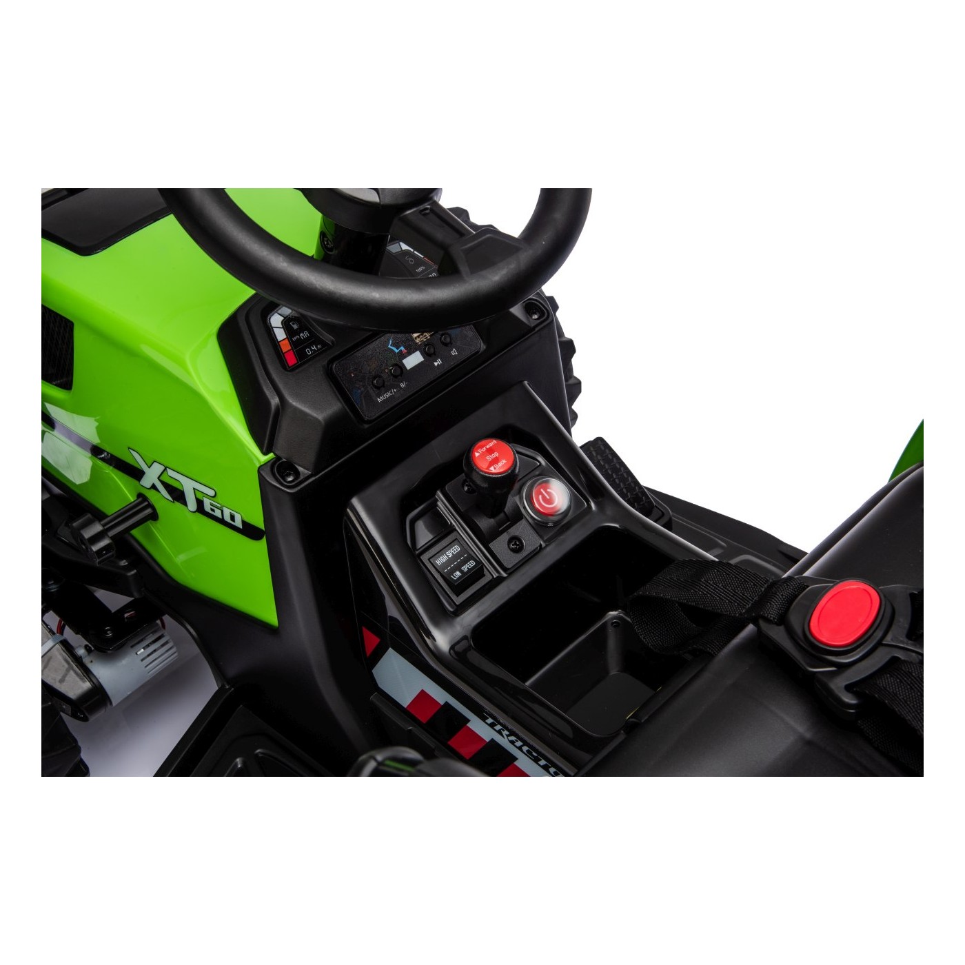 Traktor XT60 s přívěsem Zelený