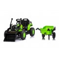 Traktor XT60 s přívěsem Zelený