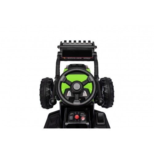 Traktor XT60 s přívěsem Zelený