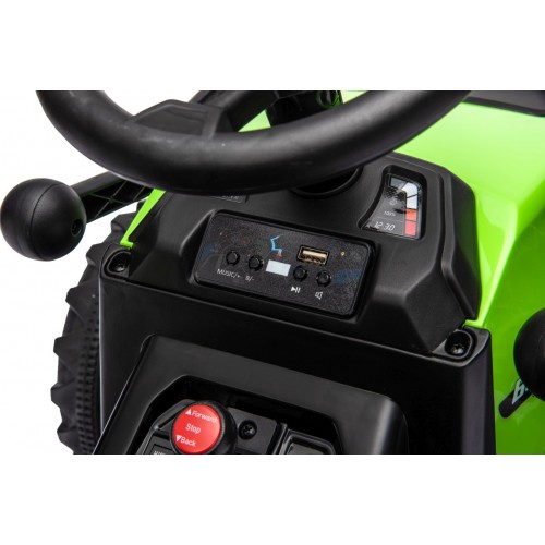 Traktor XT60 s přívěsem Zelený