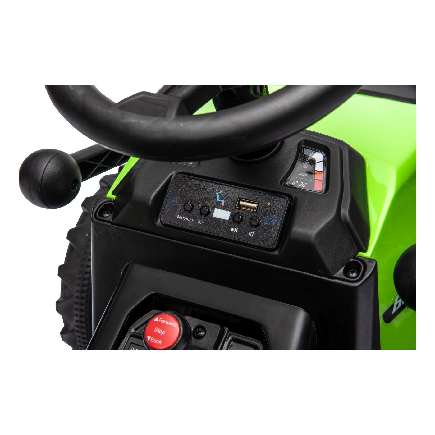 Traktor XT60 s přívěsem Zelený