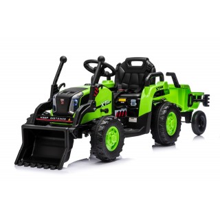 Traktor XT60 s přívěsem Zelený