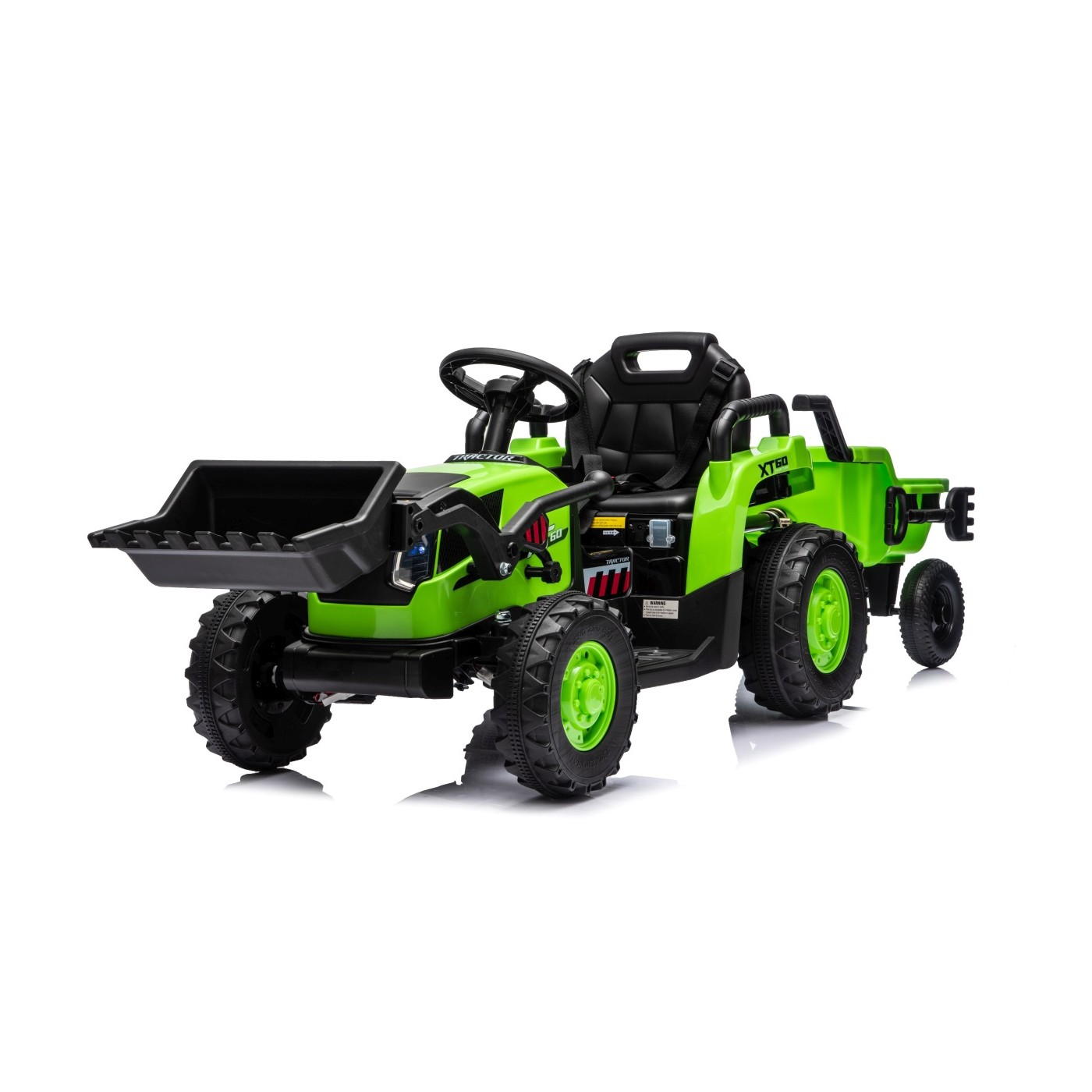 Traktor XT60 s přívěsem Zelený