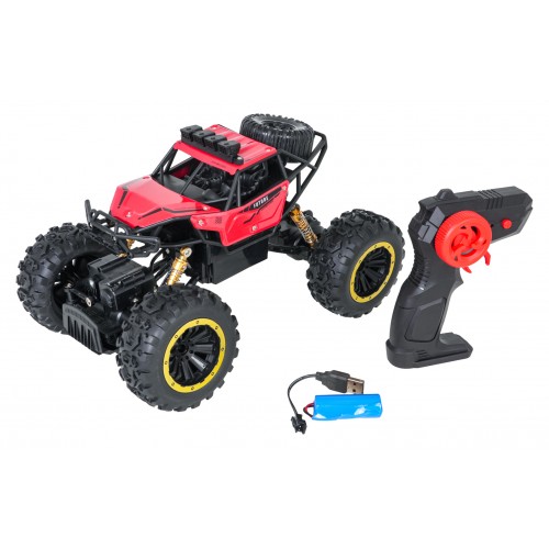 R/C pásový model v měřítku 1:18 CLIMB POWER, červený