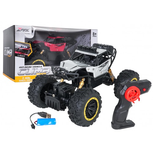R/C pásový model 1:18 CLIMB POWER, stříbrný