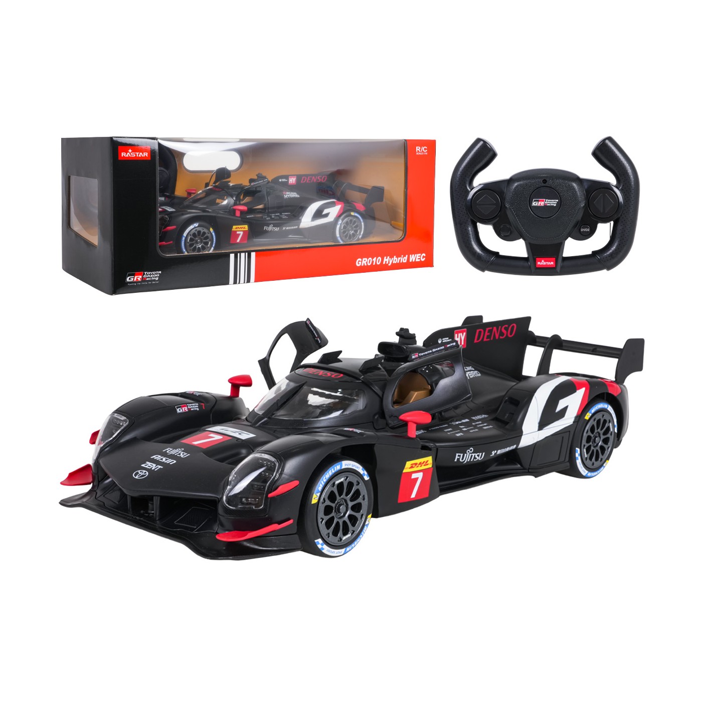 R/C 1:14 Toyota GAZOO Racing GR010 Hybrid Černá RASTAR