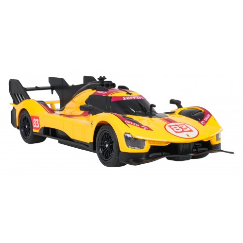 Rádiové auto 1:24 Ferrari 499P-N83 Žluté RASTAR
