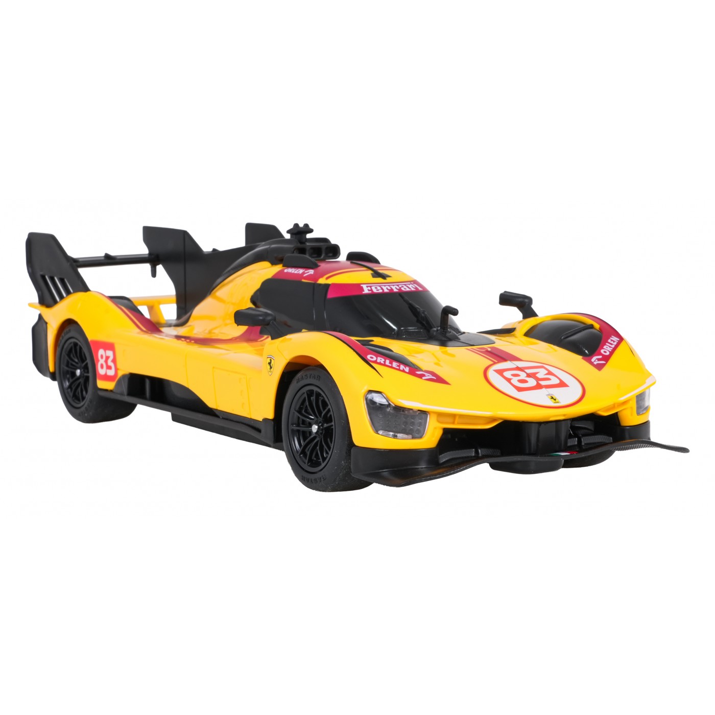 Rádiové auto 1:24 Ferrari 499P-N83 Žluté RASTAR